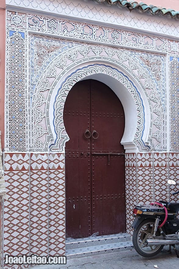 Door in Marrakesh old city