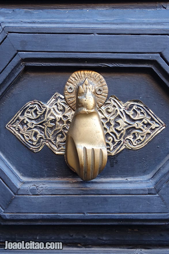 Door knob detail in Marrakesh Medina