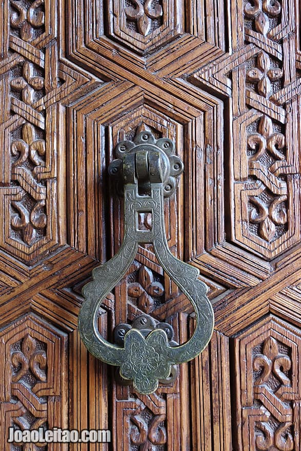 Door knob detail in Marrakesh Medina