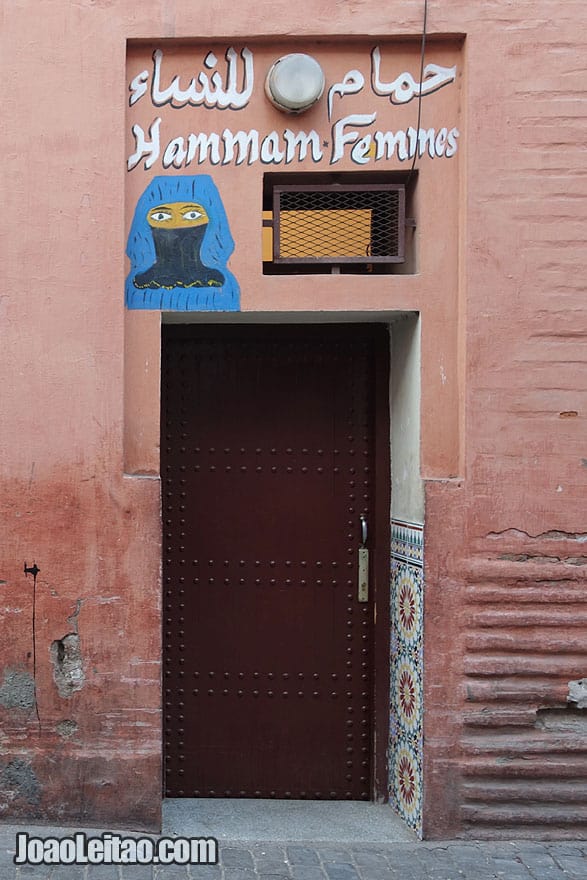 Door in Marrakesh old city