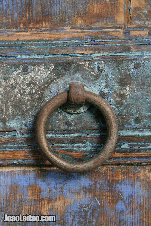 Door knob detail in Marrakesh Medina