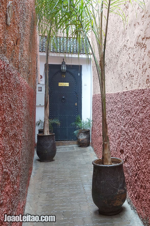 Riad Dar Zaman door in Marrakesh old city