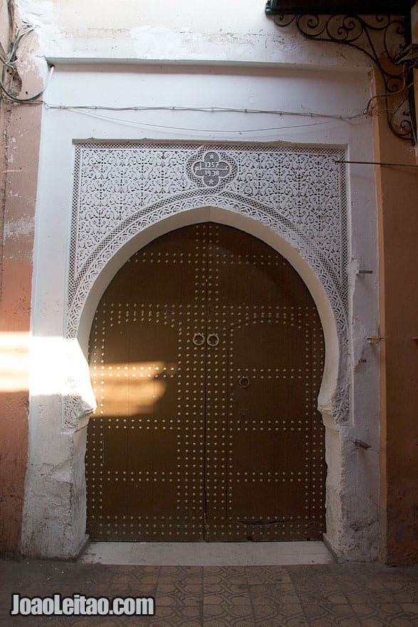 Door in Marrakesh old city