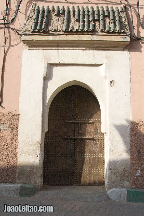 Door in Marrakesh old city