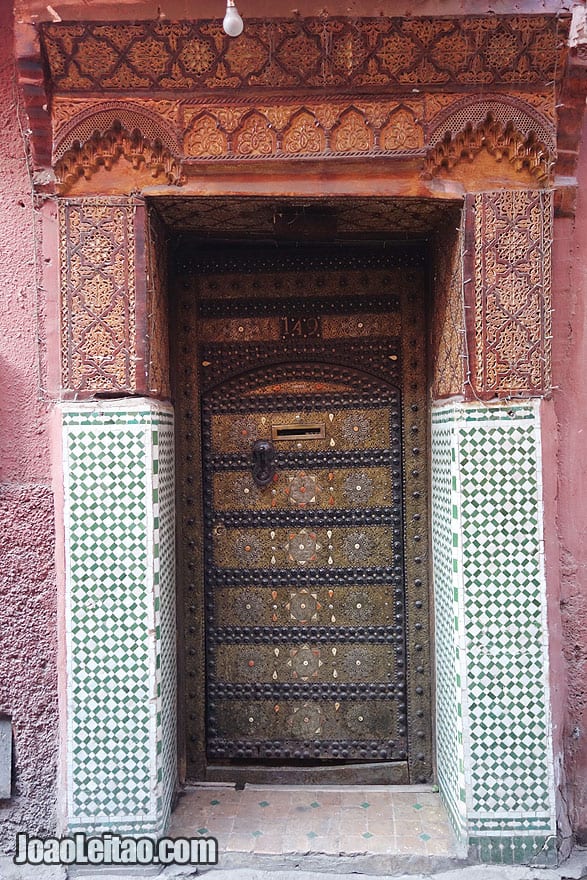 Door in Marrakesh old city