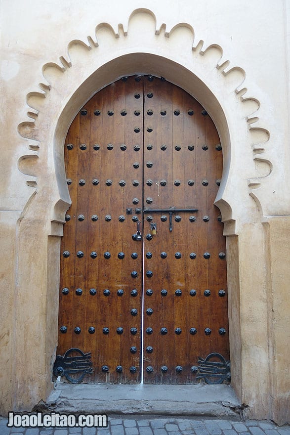 Door in Marrakesh old city