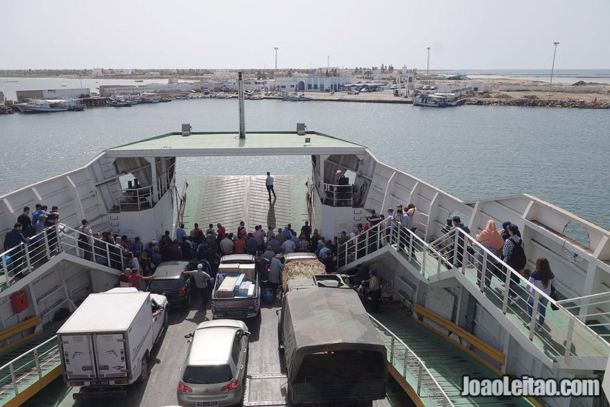 Ferry-boat from Sfax to Kerkannah Island