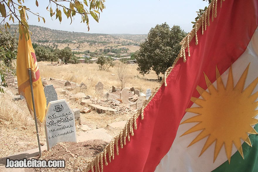 KDP cemetery in Barzan, Iraq