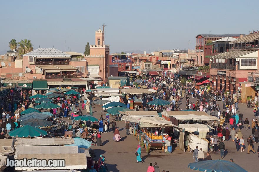 Jemaa el Fna upper view