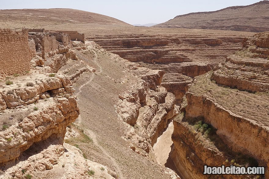 Mides abandoned village and canyons in Tunisia