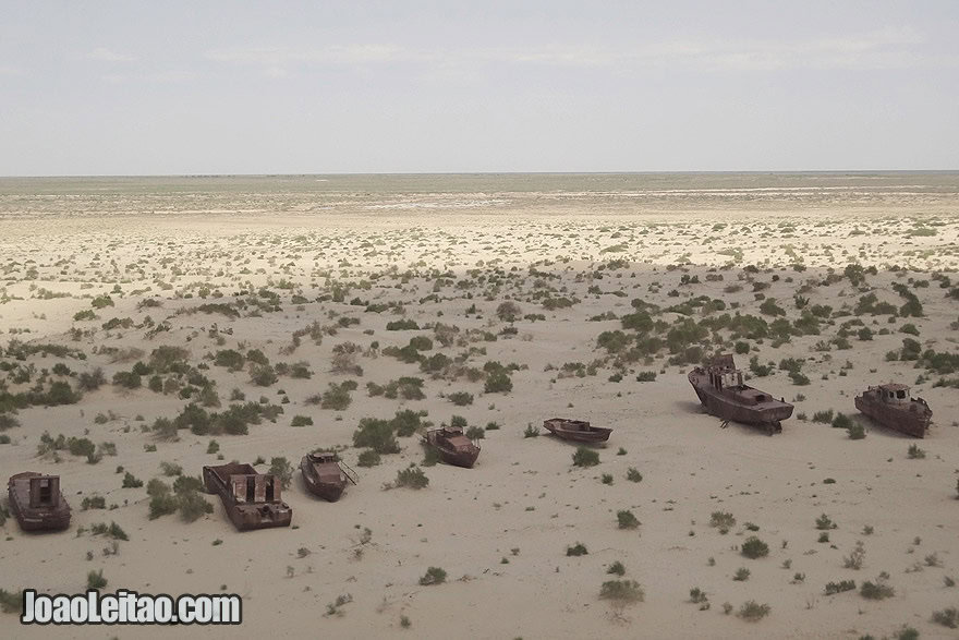 Muynak boat cemetery in Uzkekistan