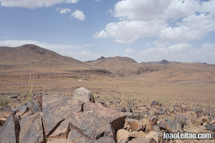 Petroglyphs near Ouarzazate
