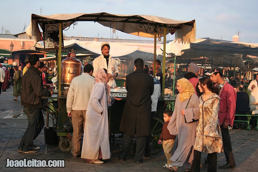 Tea stand of Marrakesh