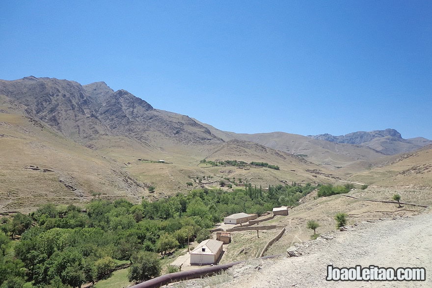 Ukhum mountain village in Uzbekistan