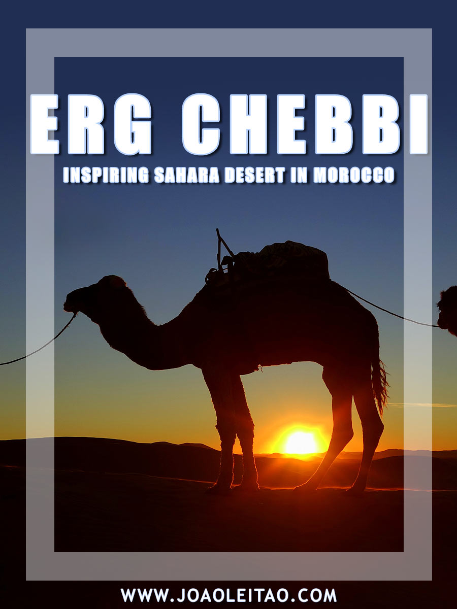 Inspiring Erg Chebbi Dunes in Sahara Desert, south Morocco