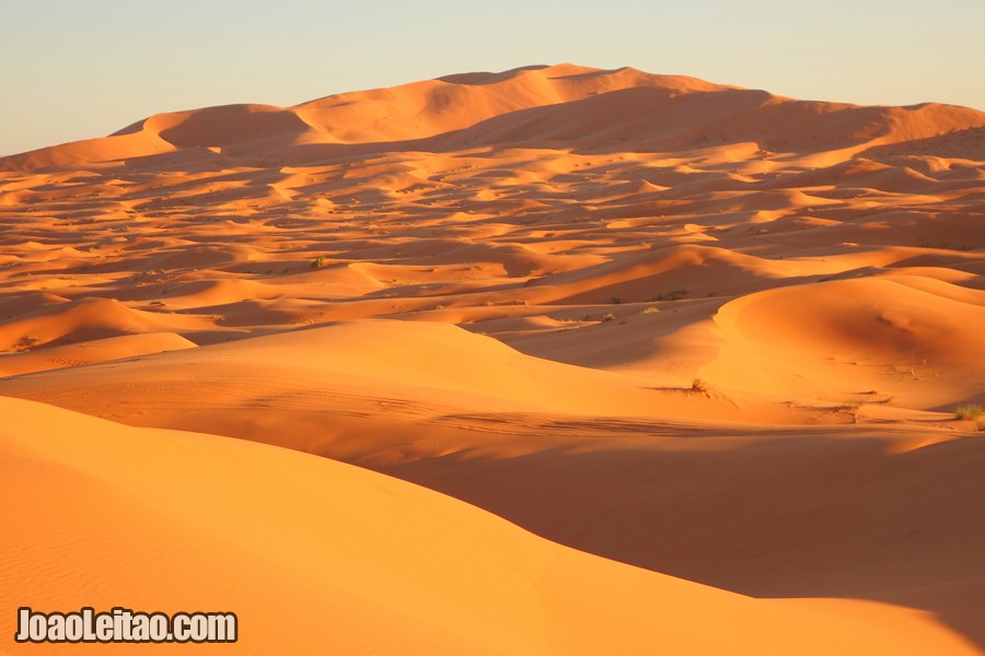 Erg Chebbi Dunes in the Sahara Desert • Morocco