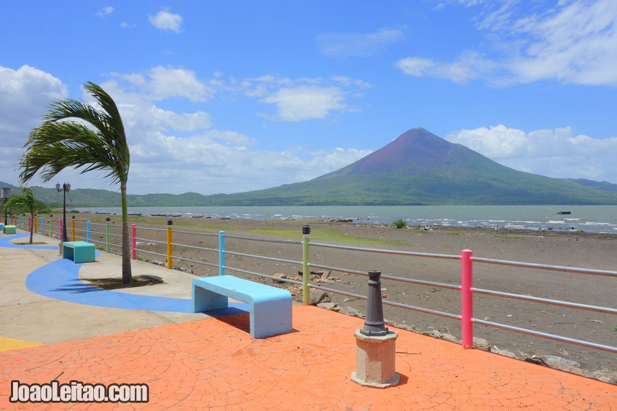 Puerto Momotombo town in Nicaragua