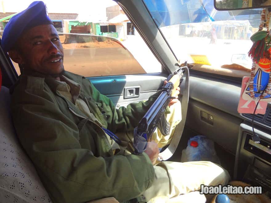 Army escort in Somaliland