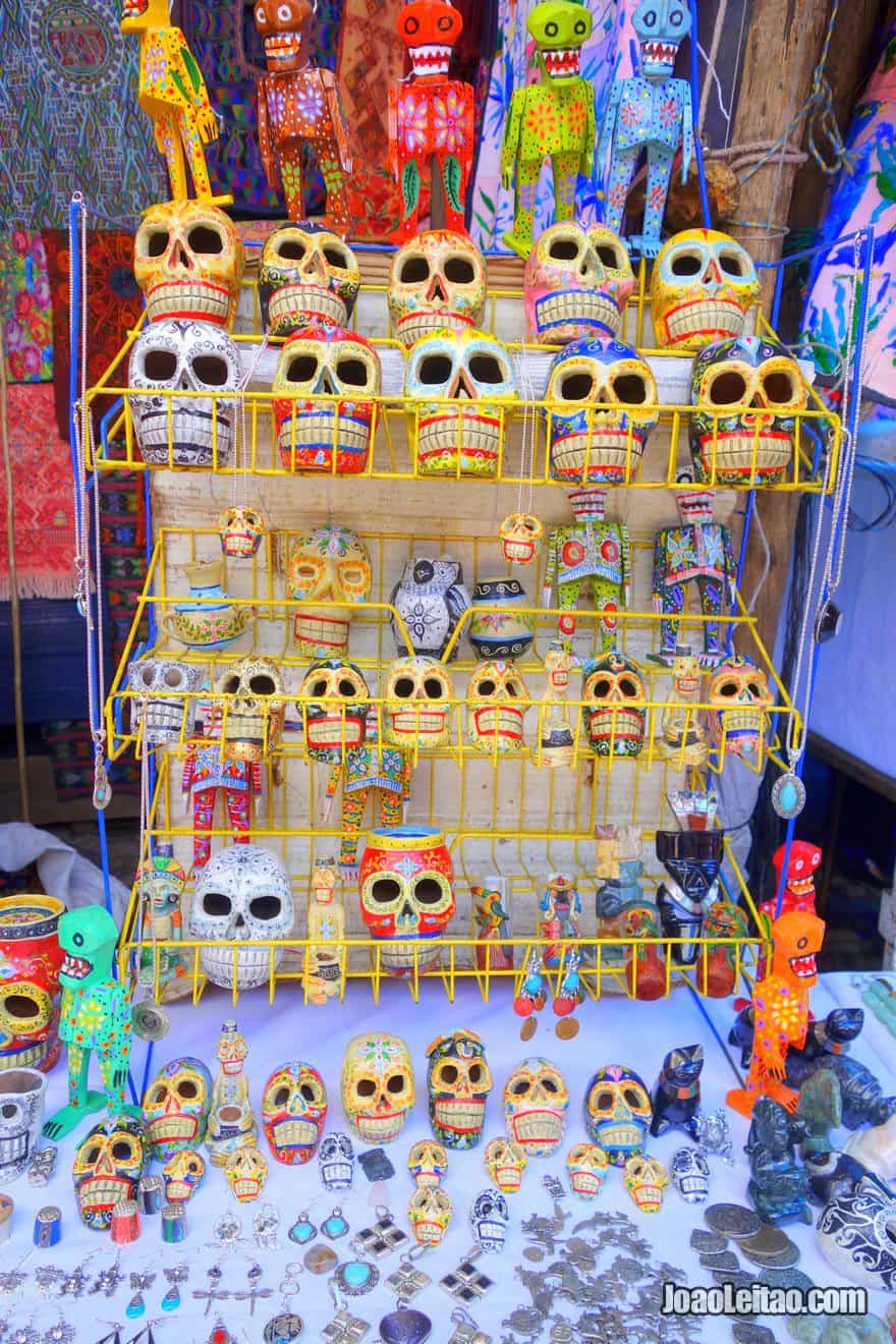 Skulls for sale in Chichicastenango, Guatemala