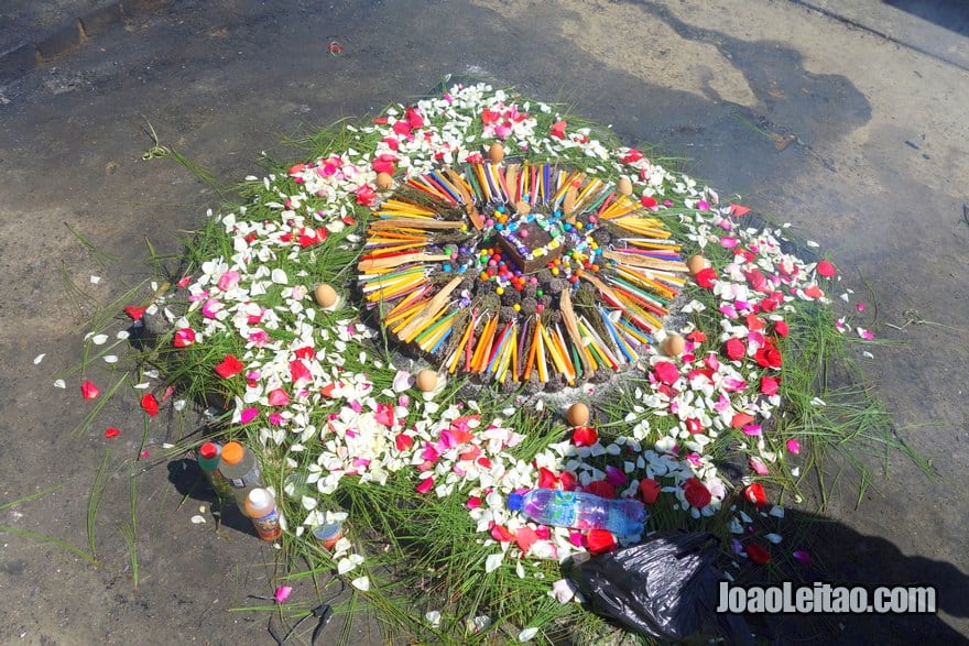 Ritual in Chichicastenango cemetery