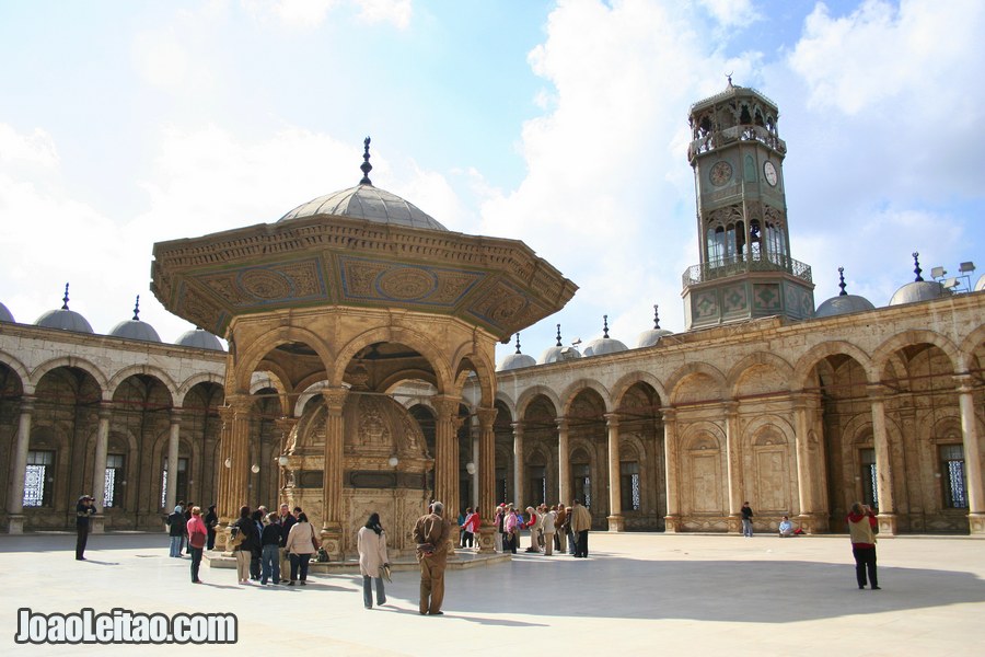Courtyard of the Muhammed Ali Mosque in Cairo