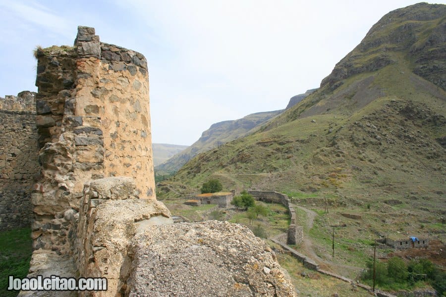 Fort tower, Khertvisi Fortress in Georgia