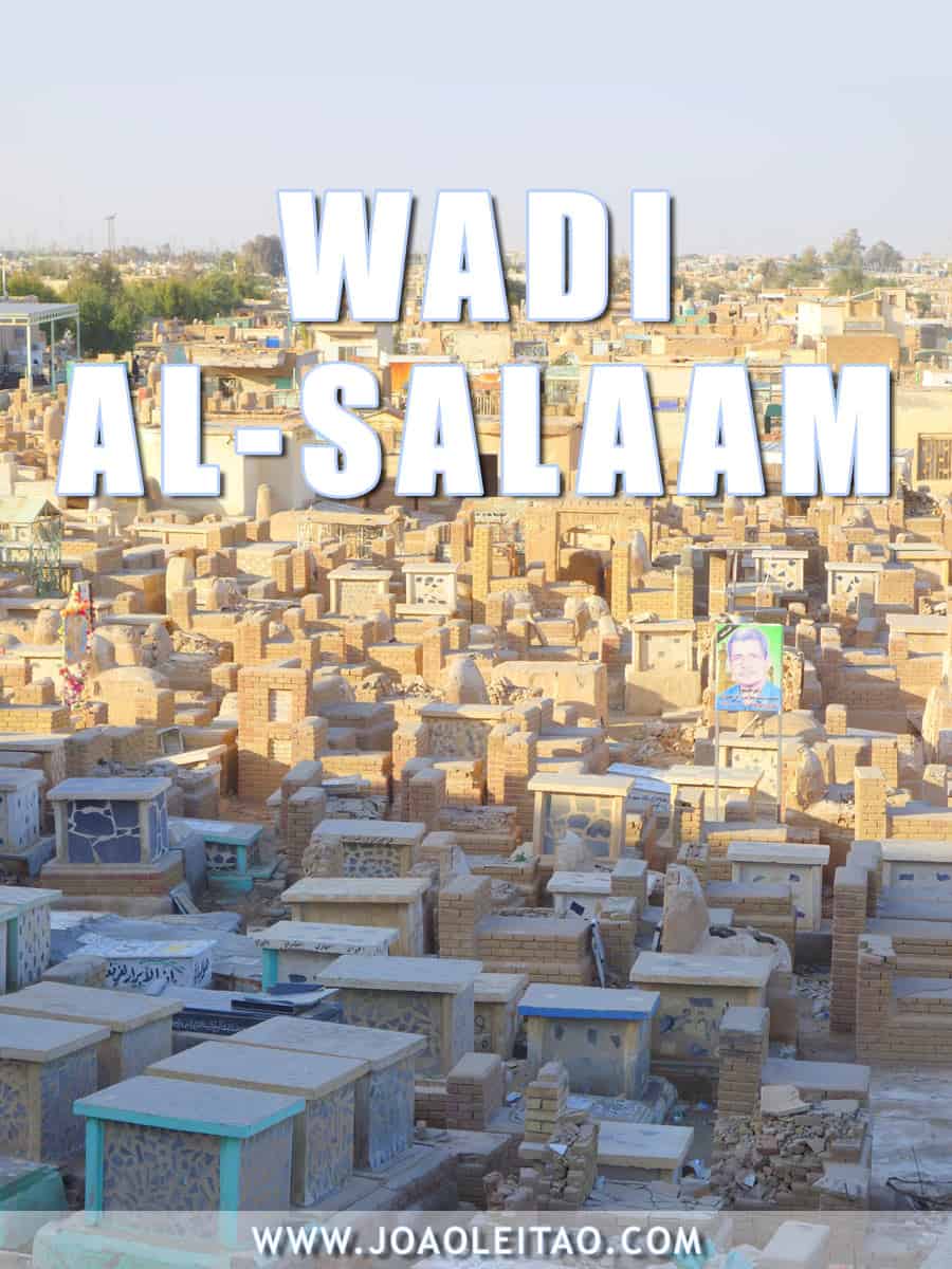 Wadi Al-Salaam cemetery, located in the Shia holy city of Najaf, is the largest cemetery in the world