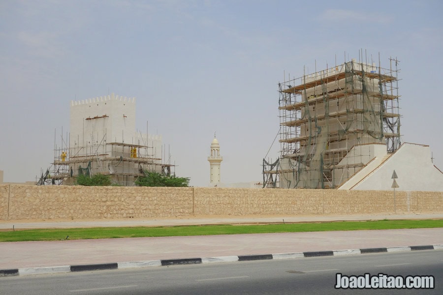 Barzan Towers in Qatar under restoration 