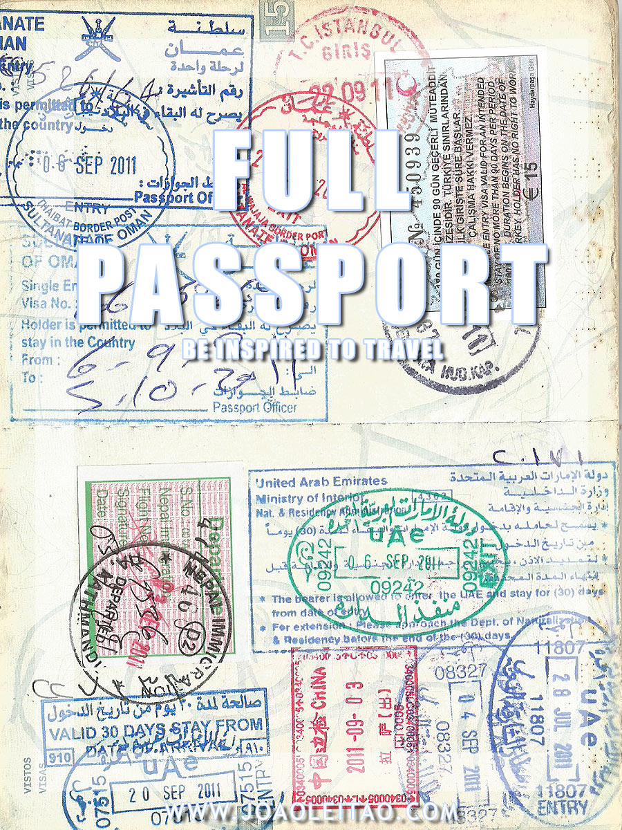 Peek Inside a full passport and be inspired to travel