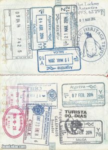 Peek Inside a Full Passport and be inspired to Travel