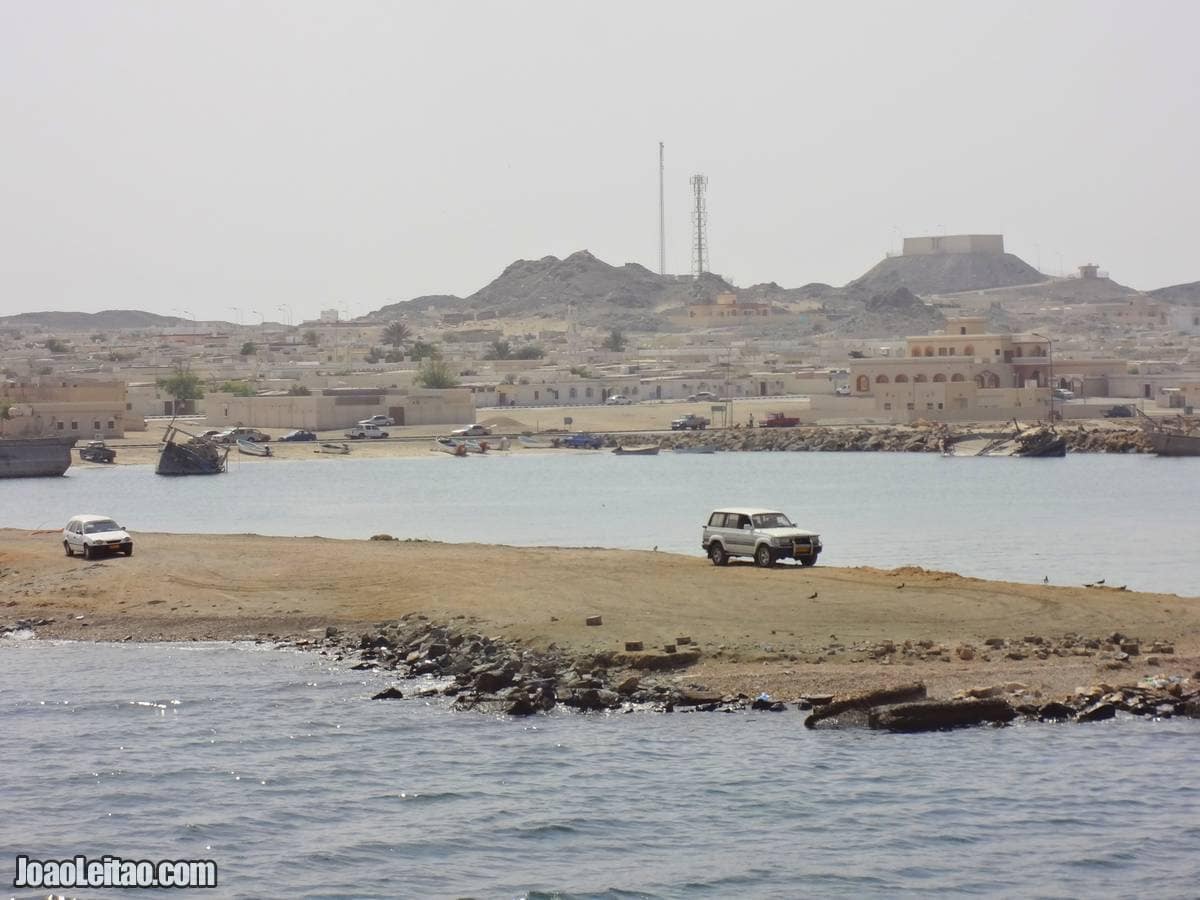 VIEW OF RAS-HILF TOWN IN MASIRAH OMAN