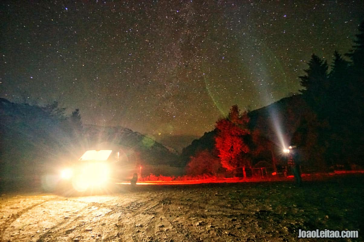 Lake Sary-Chelek by night