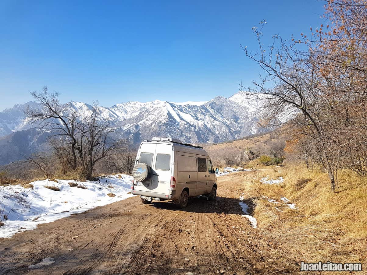 Road out of Sary Chelek Nature Reserve