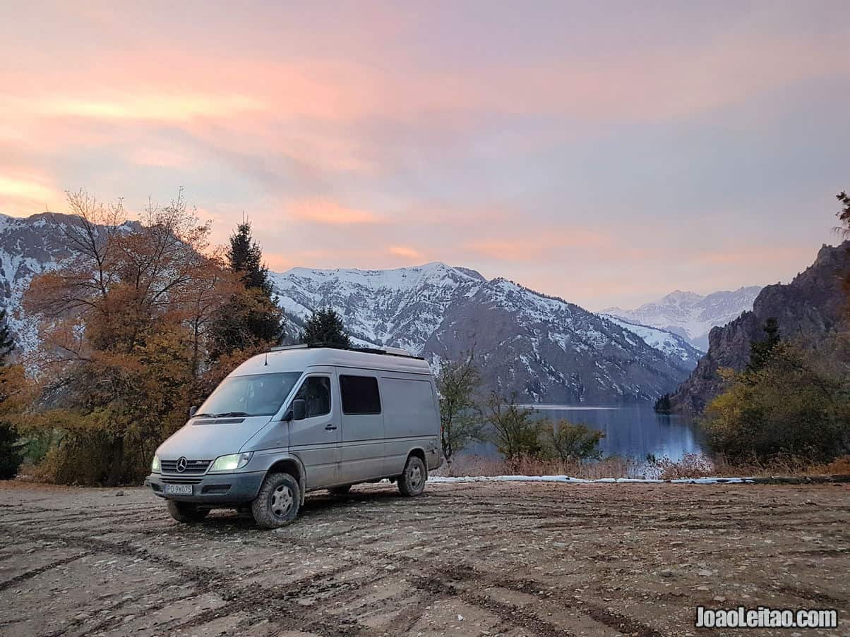 Sunset at Lake Sary-Chelek