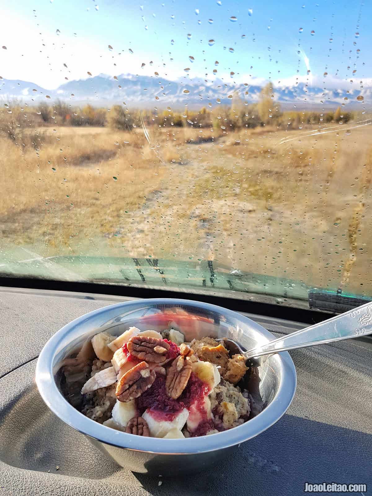 Breakfast near Talas