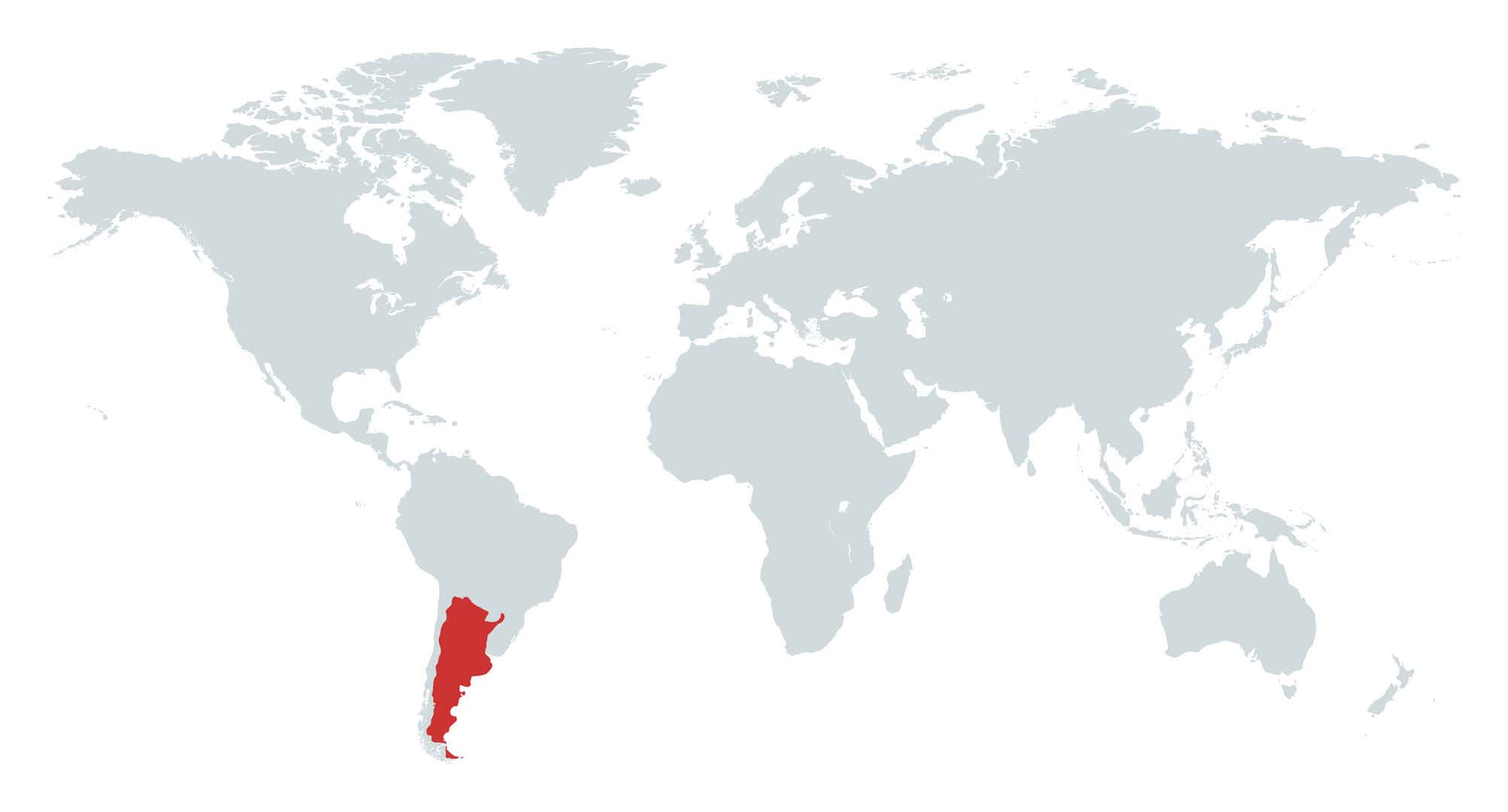 MAP OF ARGENTINA