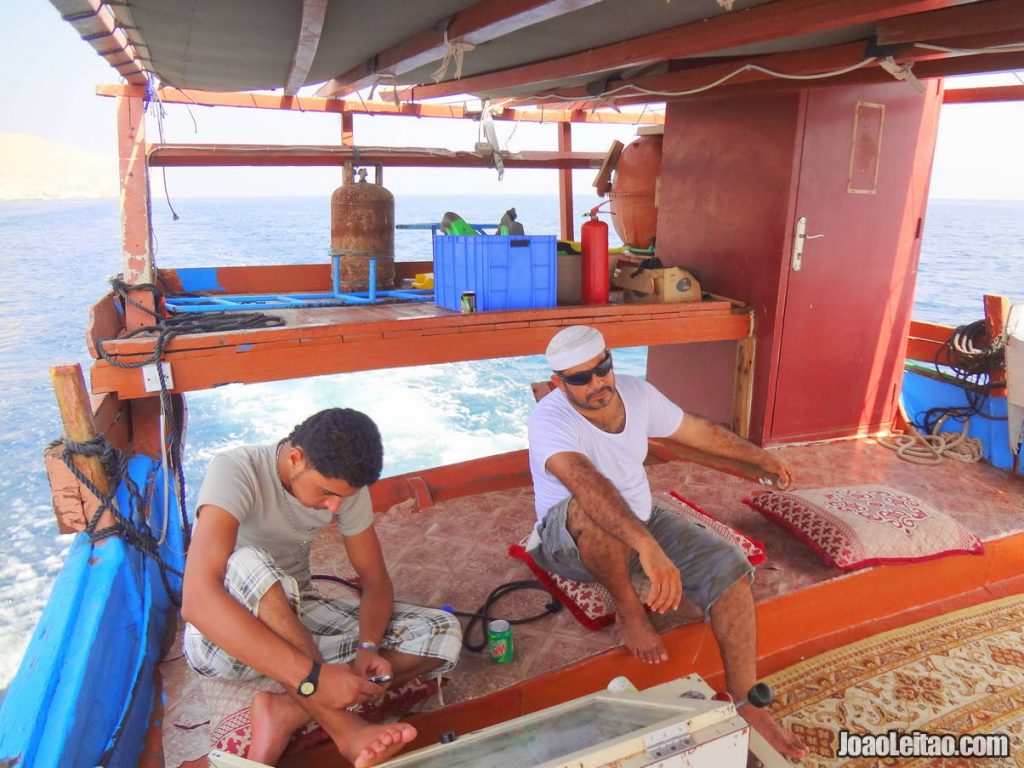 Boat tour in the Ras Musandam Peninsula