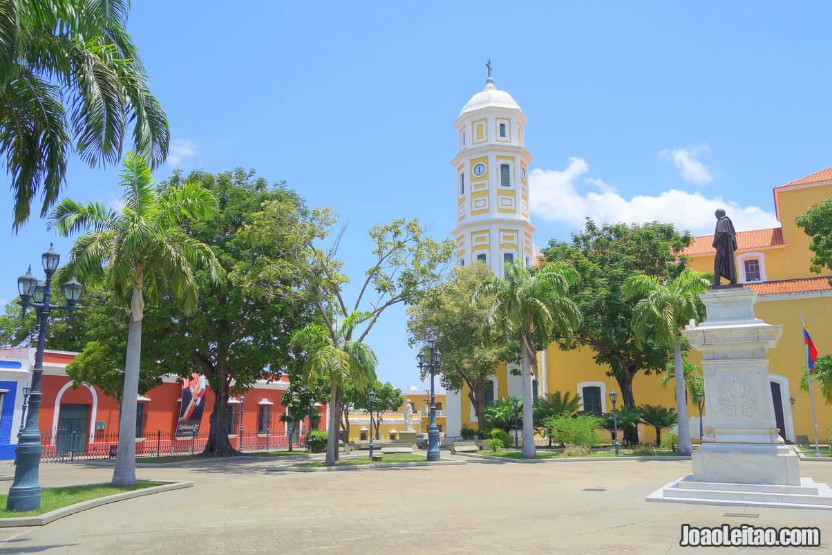 Bolivar Square in Ciudad Bolivar in Venezuela