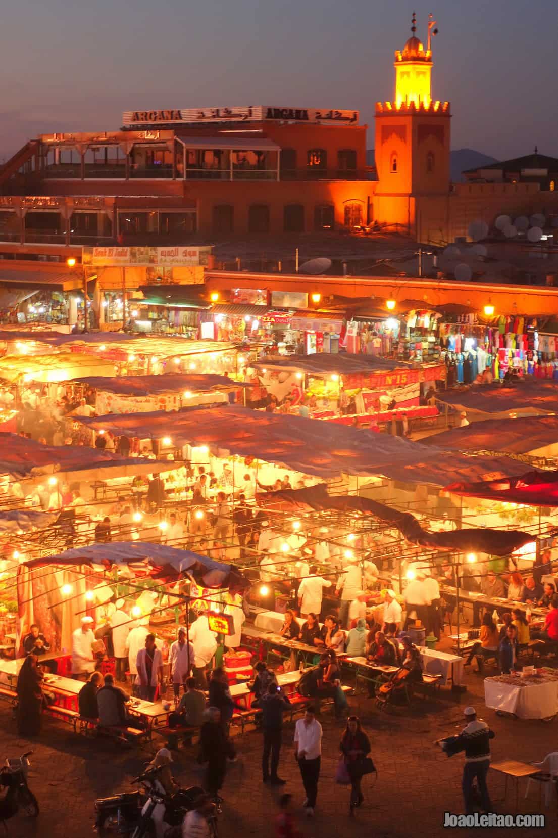 View of Jemaa el-Fna in Marrakesh