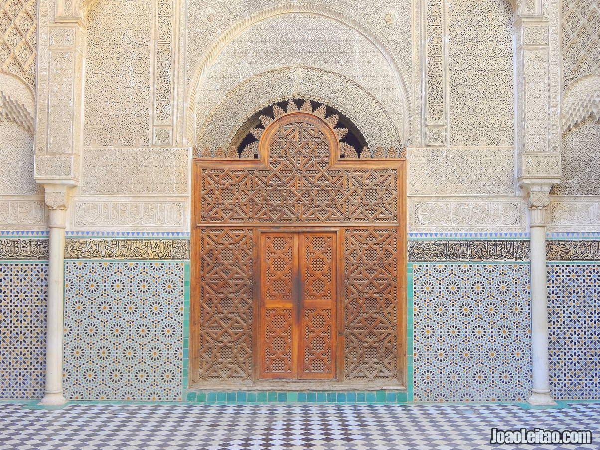 Decorated building in Fez