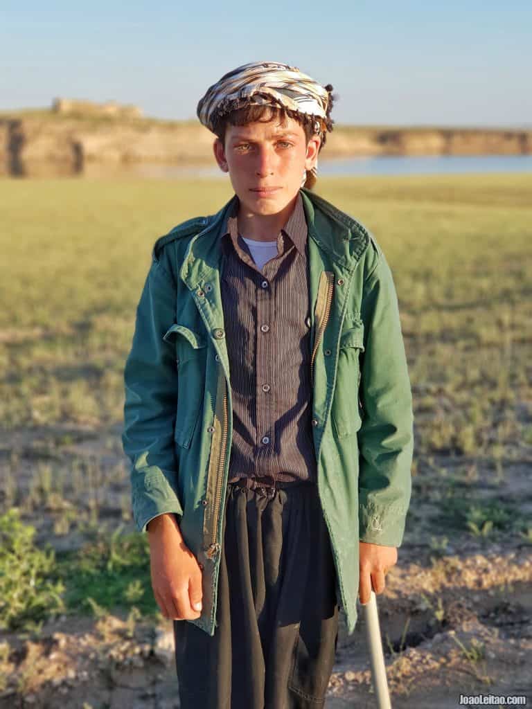 Young shepherd in Mosul Dam, Iraq