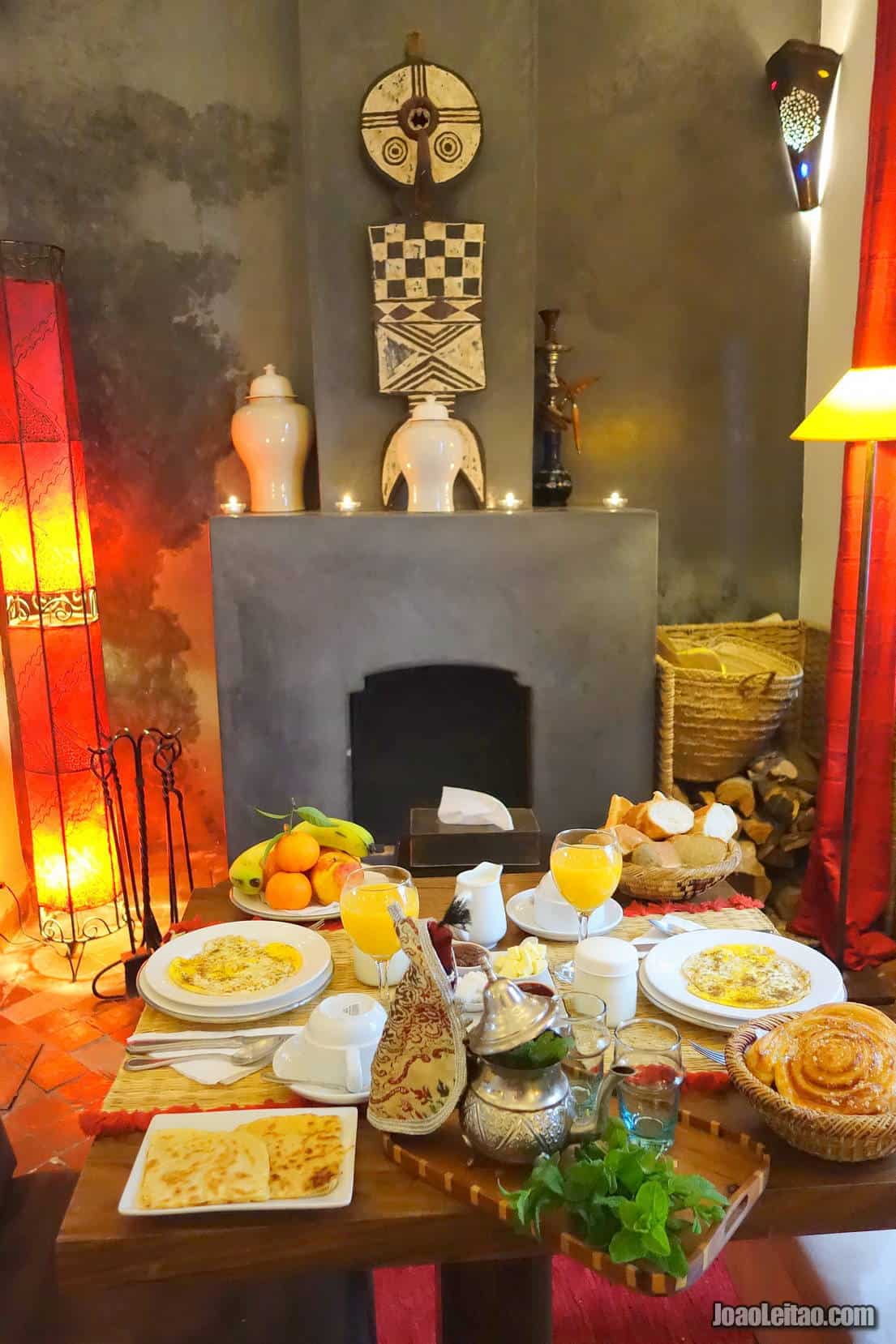 Breakfast in Dar Zaman - Riad Marrakesh Morocco