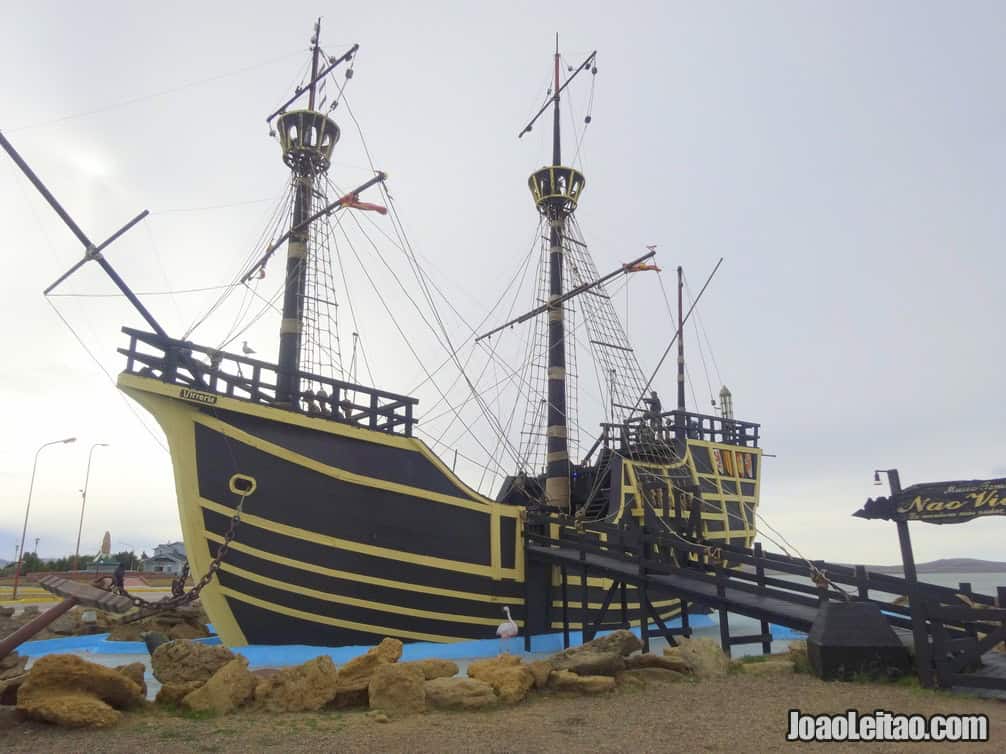 Replica of the Victoria ship, from Fernão de Magalhães in Puerto de San Julian in southern Argentina