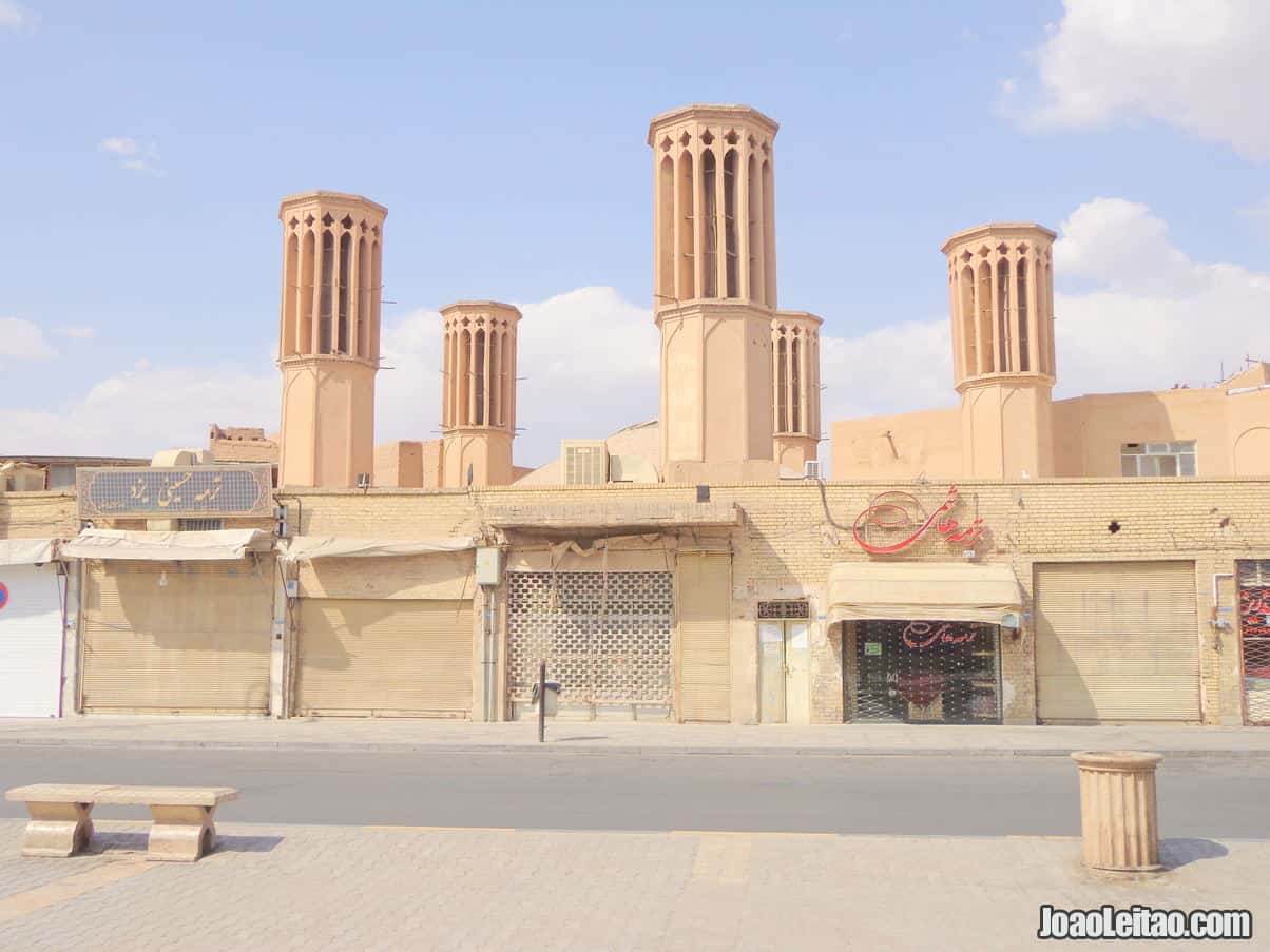 Wind towers in Yazd Iran