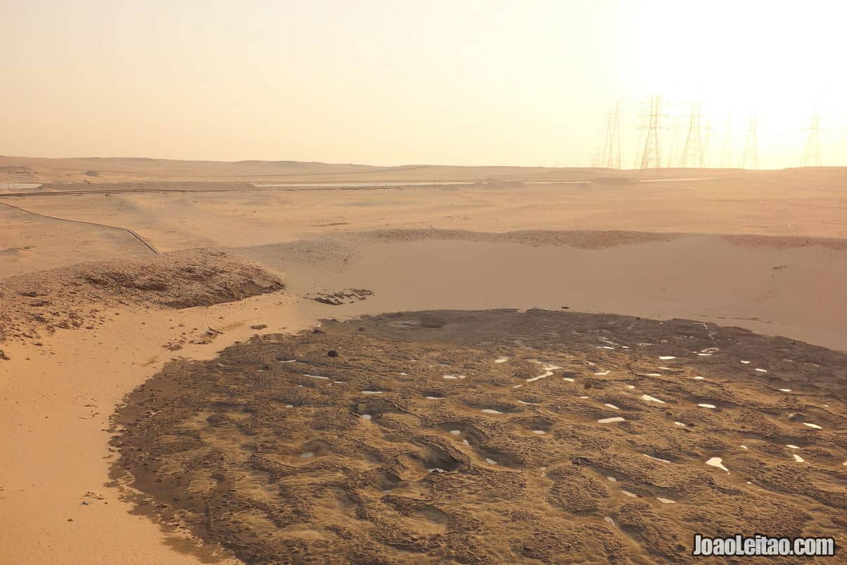 Amazing places to go when you visit Kuwait Al Bahra Oil Lake in Kuwait