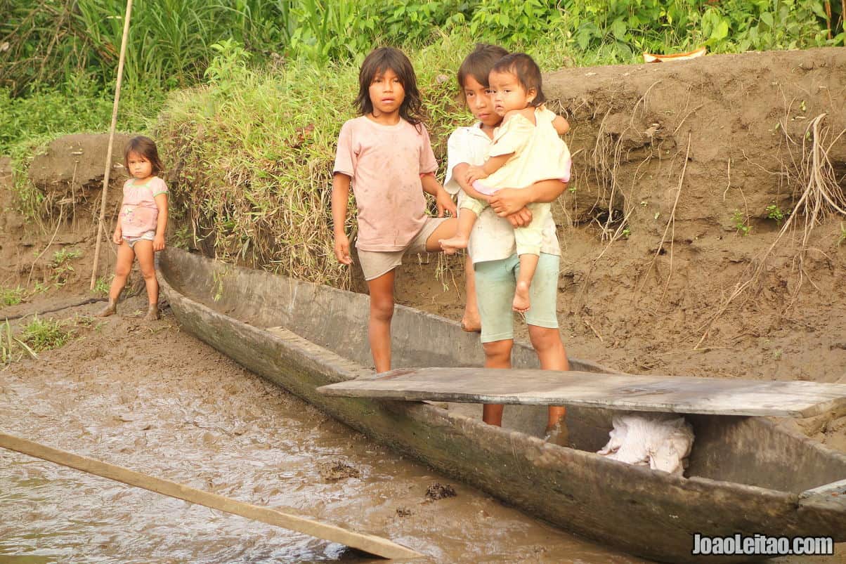 Children in the Amazon of Ecuador