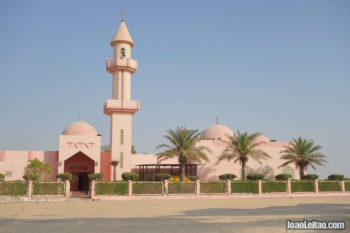 Ftooh Pink Mosque in Kuwait