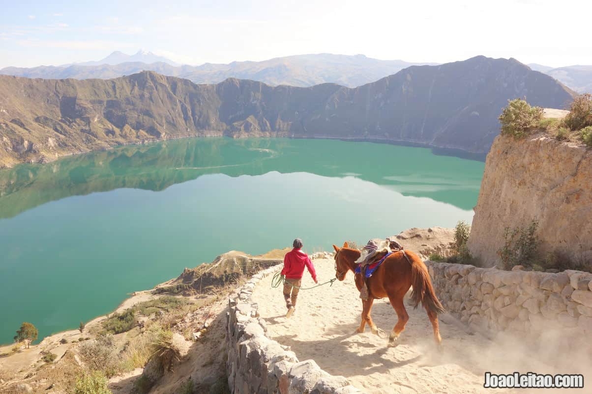 Quilotoa Lagoon in Ecuador