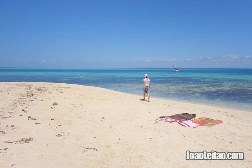 Walk in the white sand beaches