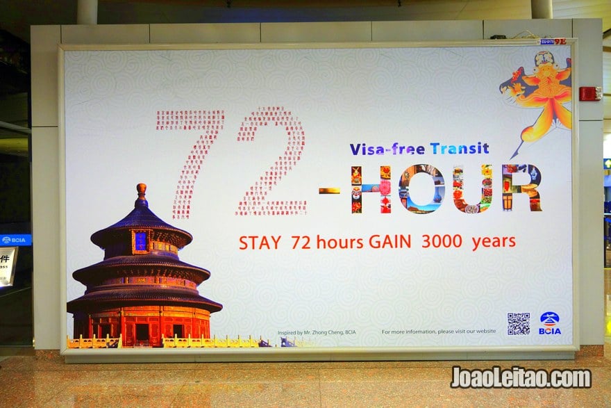72-hour visa-free transit at the airport